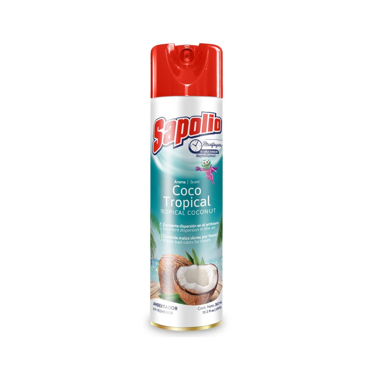 SAPOLIO - Ambientador Sapolio Coco Tropical Envase 360 mL