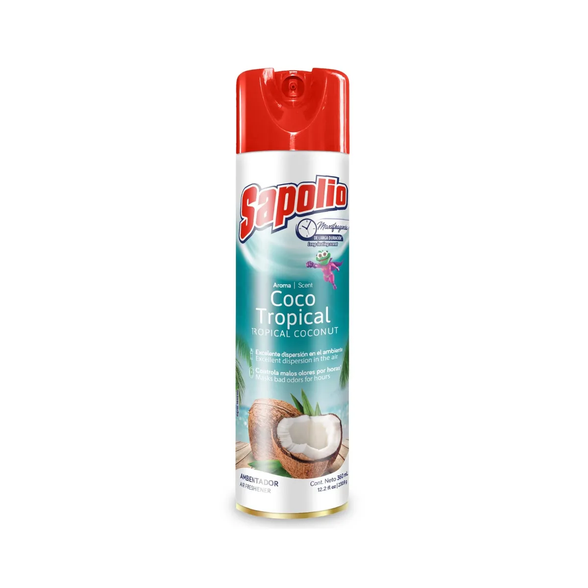 SAPOLIO - Ambientador Sapolio Coco Tropical Envase 360 mL