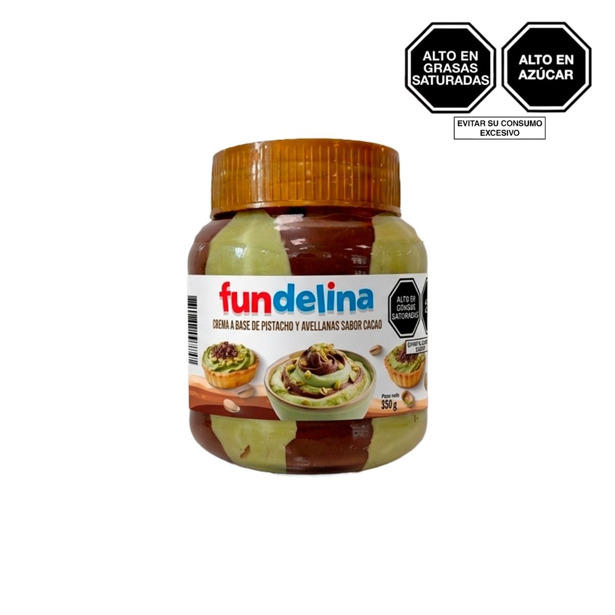 FUNDELINA - Crema Fundelina Pistachos Avellanas Pote 350 g